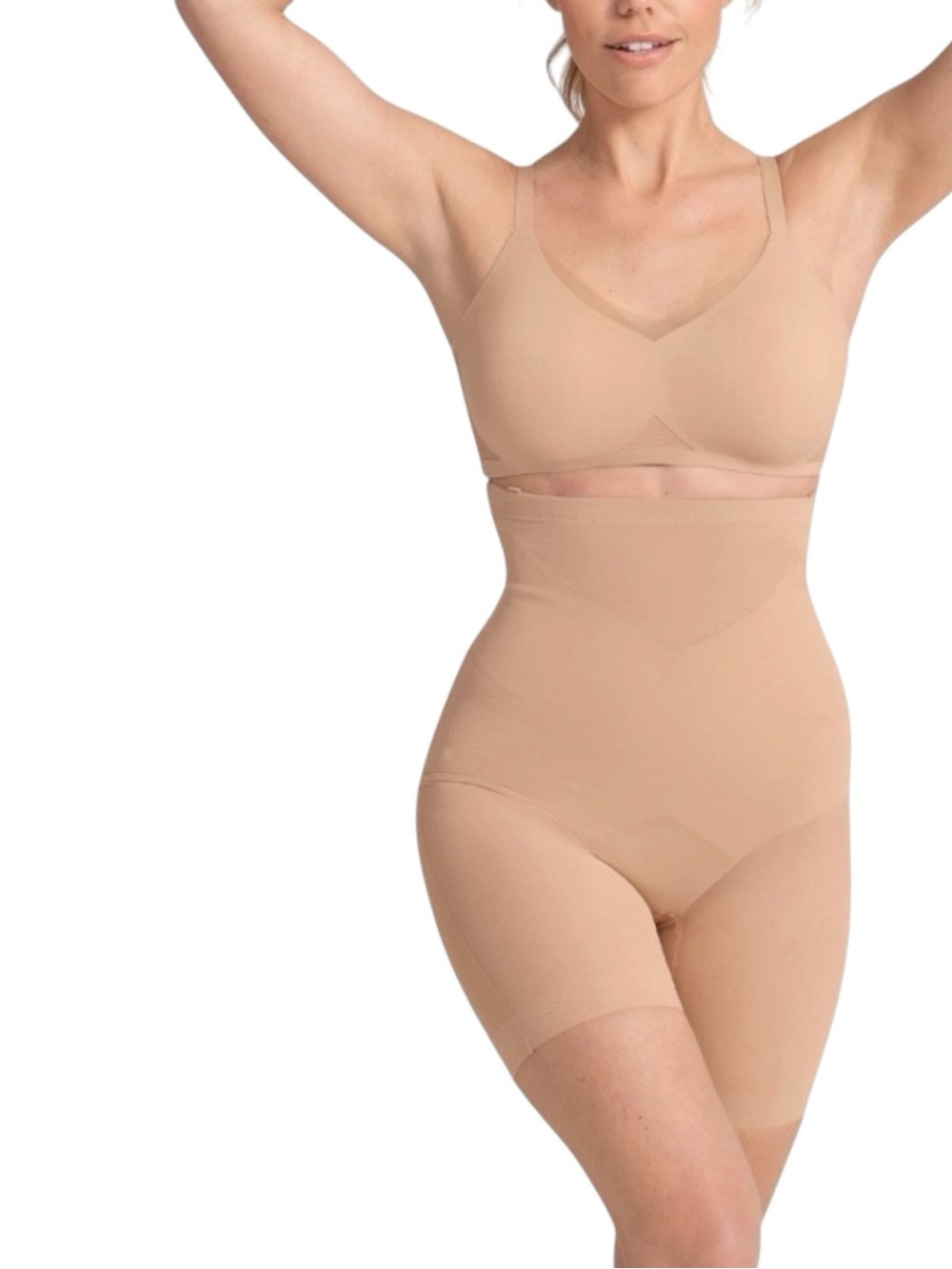 Honeylove Super Power Shorts Compression Shapewear Boning Slimming Smooth M NWOT